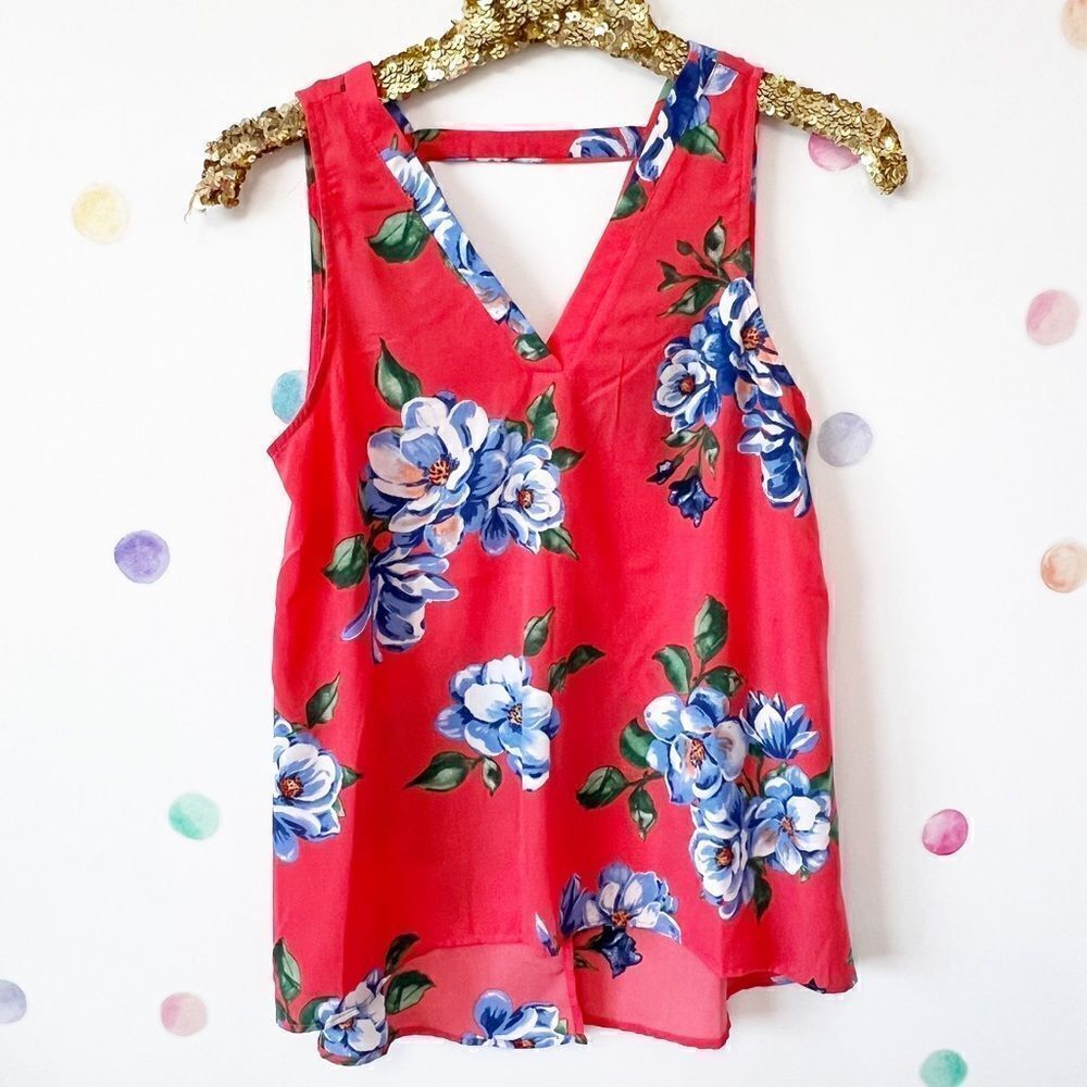 Coral Floral Top 